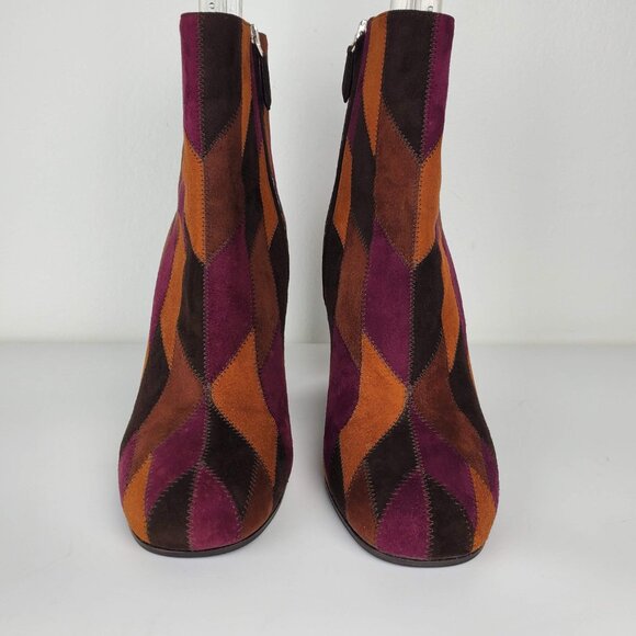Prada Multicolor Geometric Ankle Boots - Picture 4 of 11